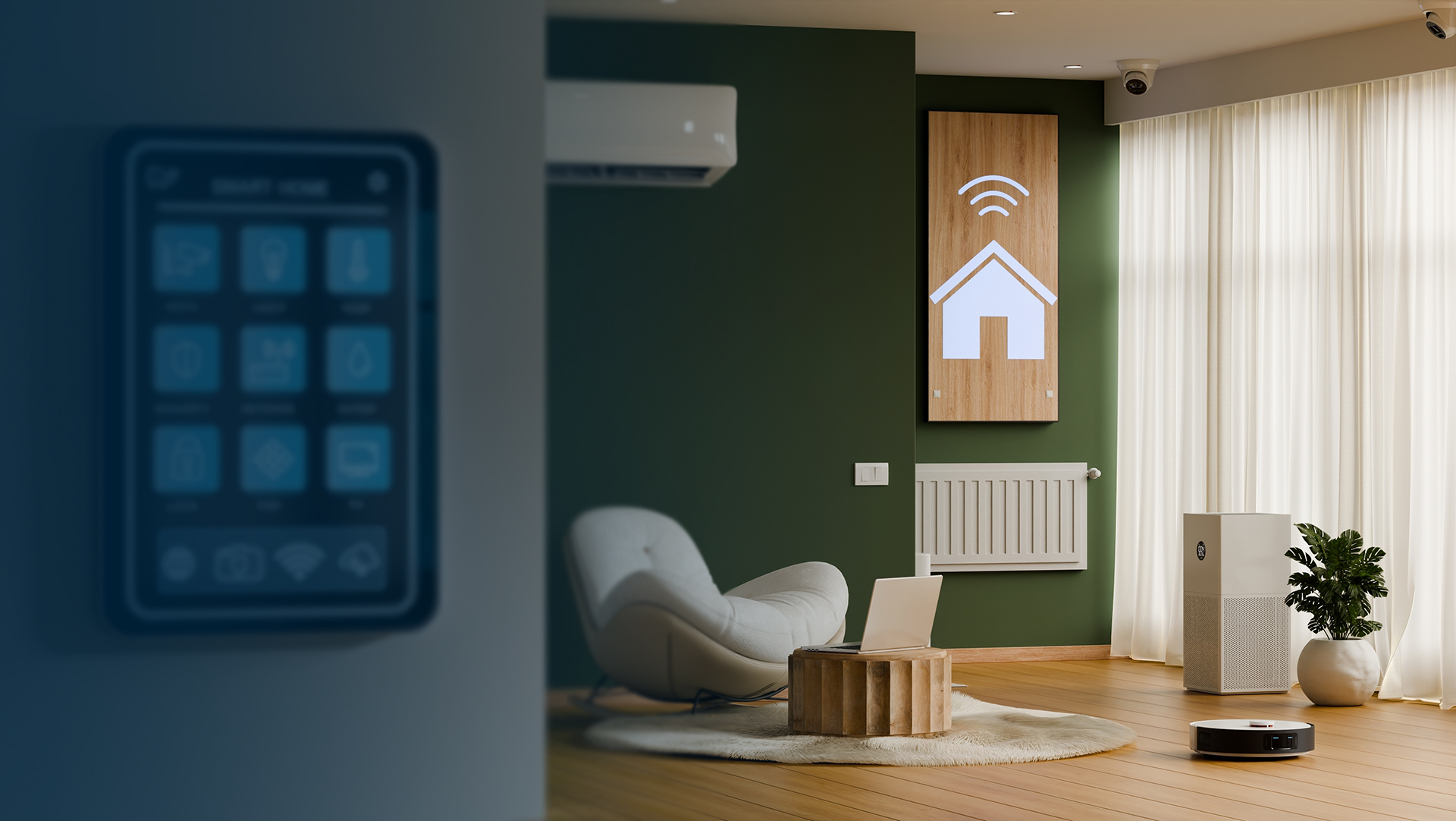 Luxury smart home interior